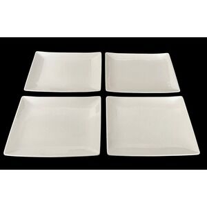 Set of 4‎ Fitz & Floyd Everyday White 11" Rectangular Dinner Plates